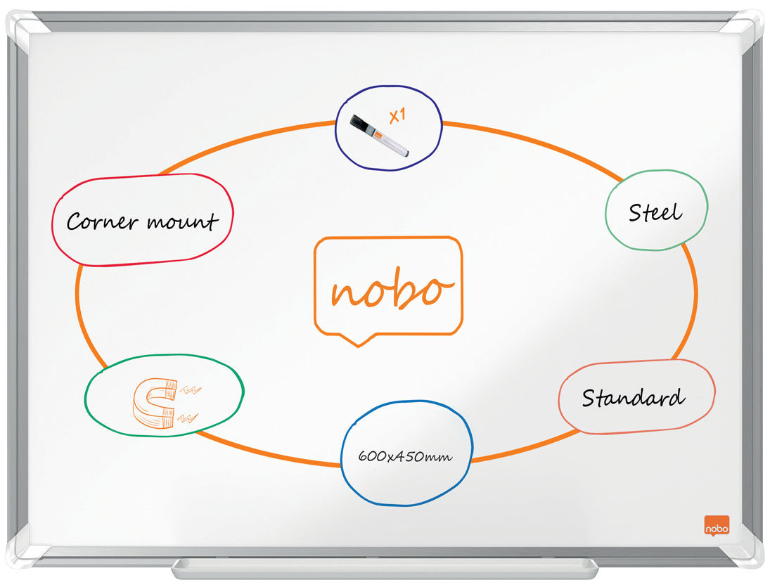 WHITEBOARD MAGNETIC OTEL LACUIT 45 X 60 CM PREMIUM PLUS NOBO WHITEBOARD MAGNETIC OTEL LACUIT 45 X 60 CM PREMIUM PLUS NOBO
